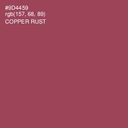 #9D4459 - Copper Rust Color Image